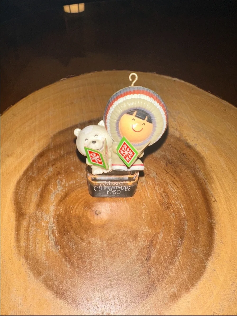 Vintage 1980 Hallmark Frosty Friends #1 A Cool Yule Ornament Complete No Box